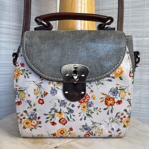 Patricia Nash rare Mini Meadows satchel crossbody